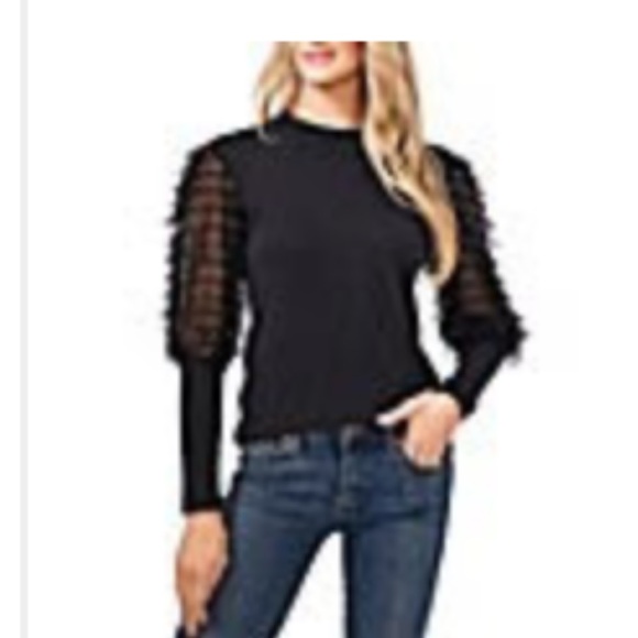 CeCe Black Knit Top - Picture 8 of 8